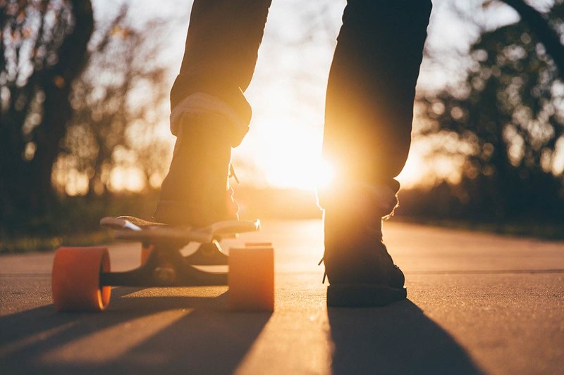 Longboarding in ideal for thrill