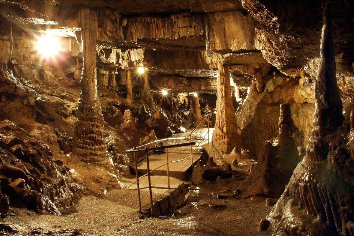 Blick in die Höhle des Museums-Bergwerk Schauinsland