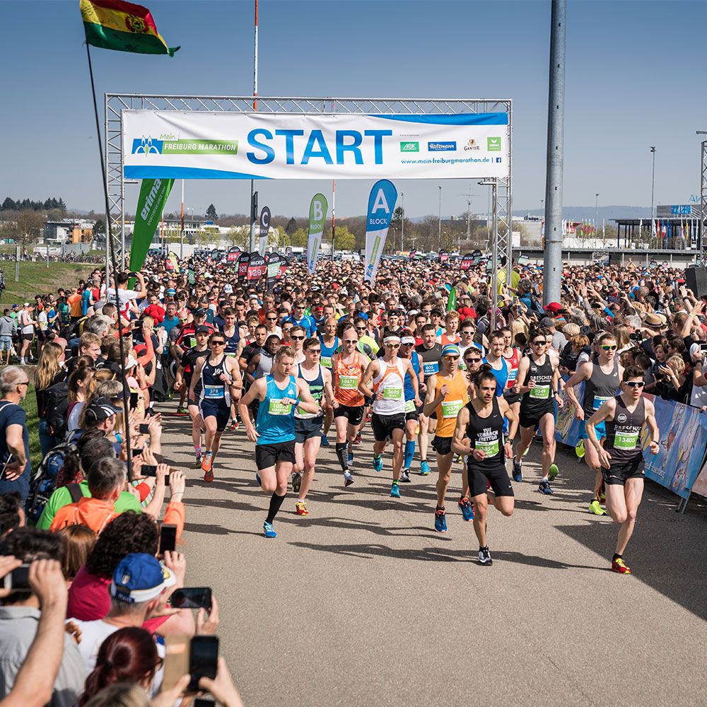 Mein Freiburg Marathon Start Messe Freiburg