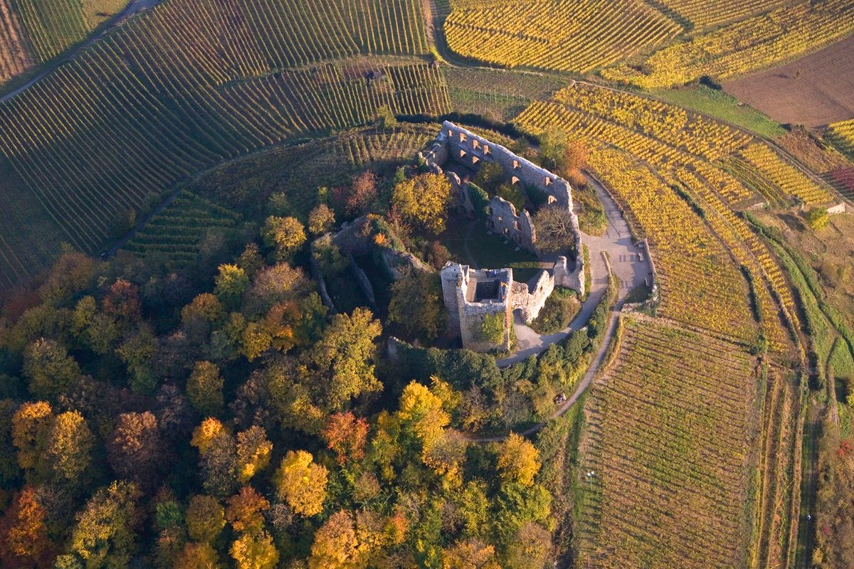 Blick auf die Burg Staufen