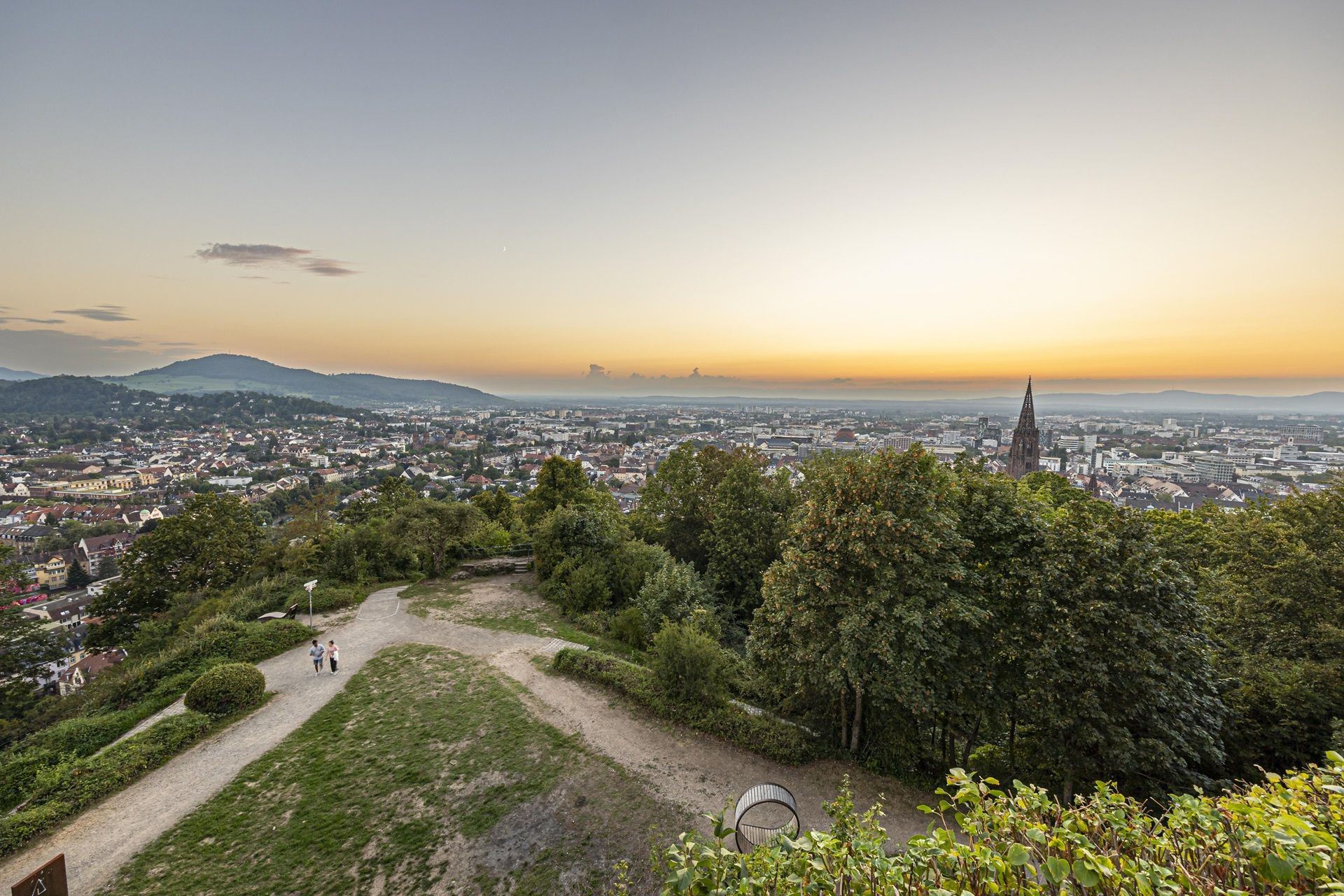 Blick von oben auf den Kanonenplatz
