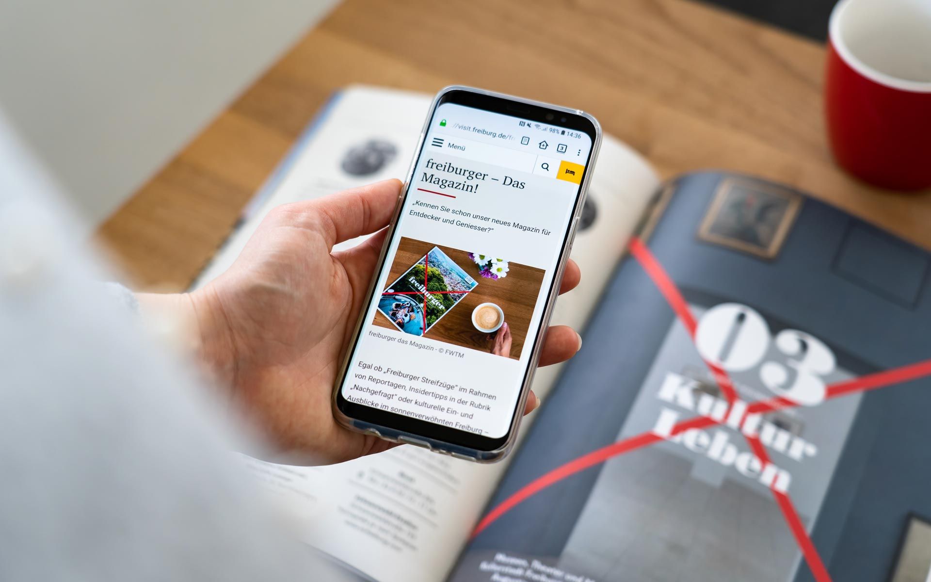 Handy und Print Prospekt zu Freiburg