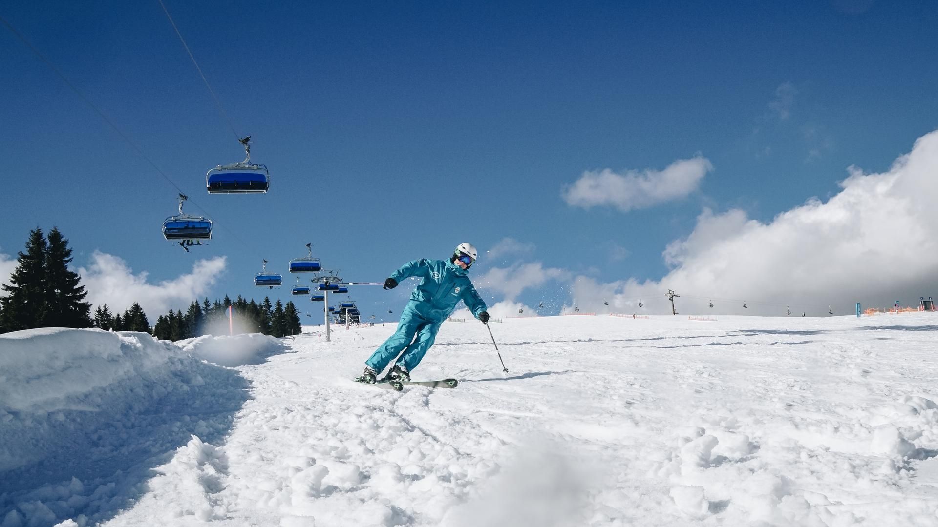 Skifahrer am Feldberg