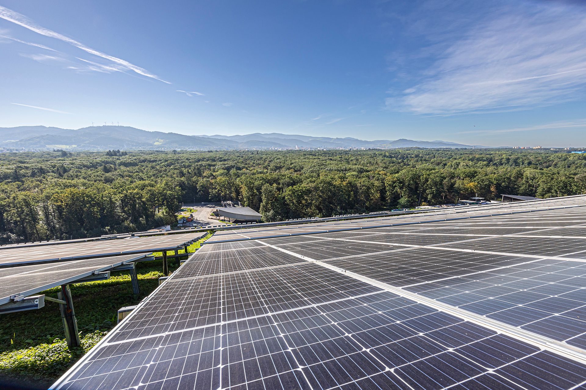 Sicht über den Energieberg Eichelbuck