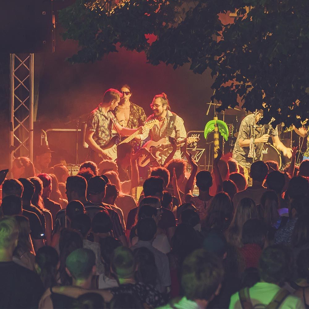 Nahaufnahme Konzert Schloßbergfestival Freiburg