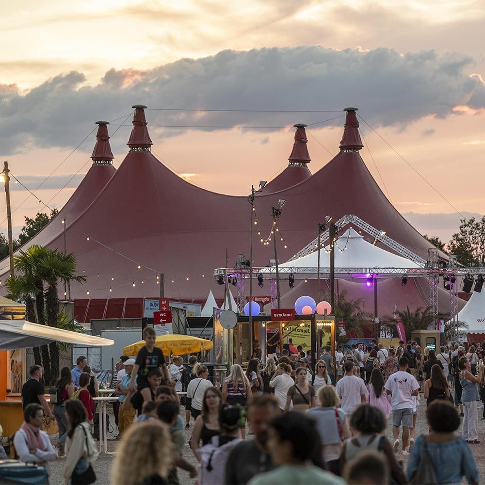 Zelt Musik Festival Freiburg bei Tag