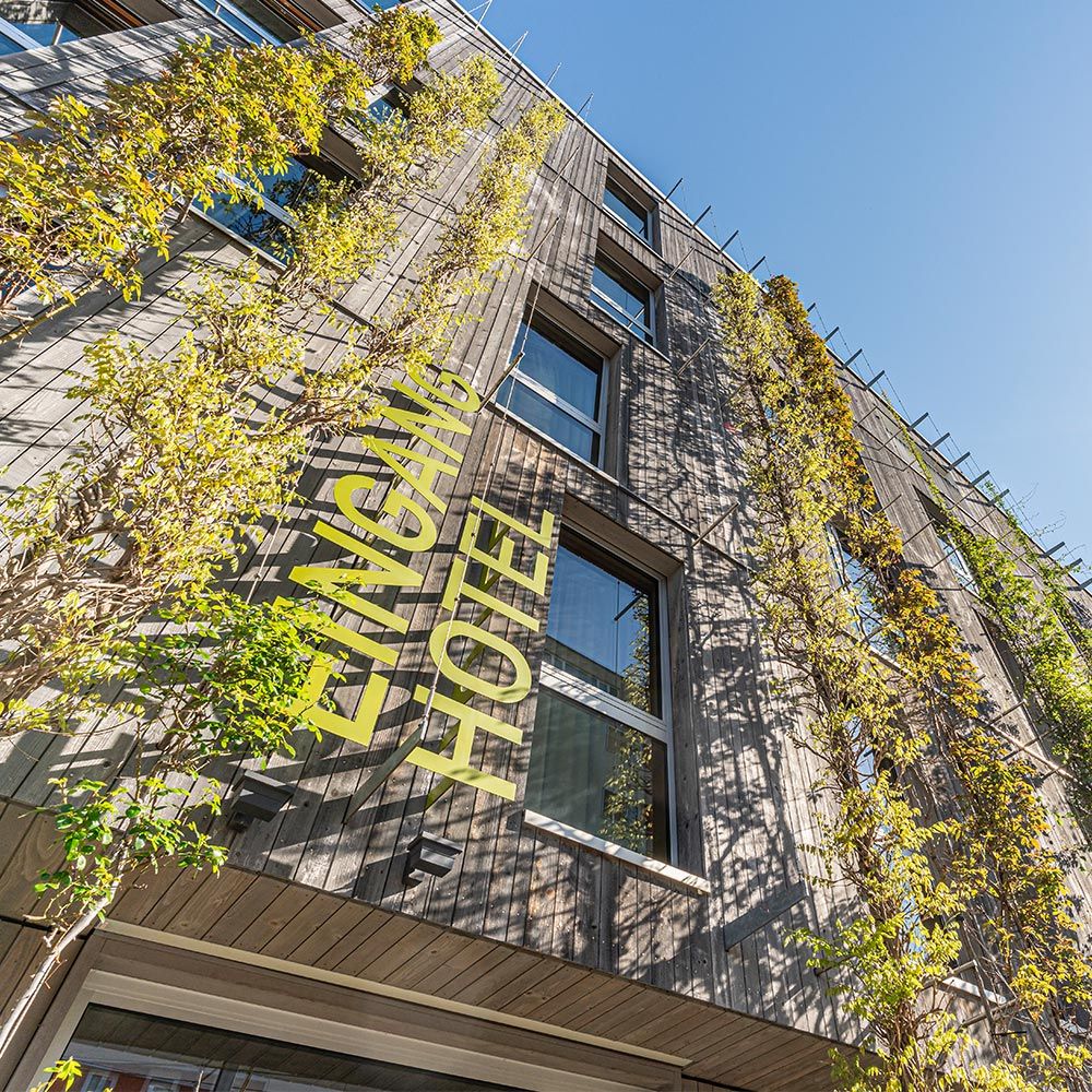 Fassade Green City Hotel Freiburg