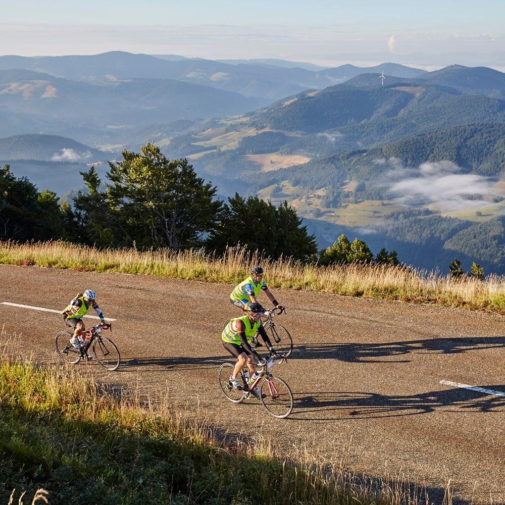 Radfahrer am Belchen