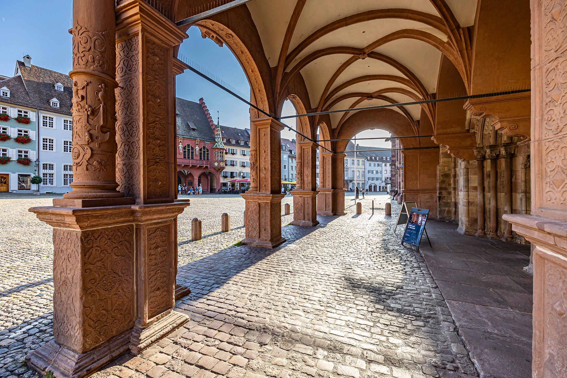 Der Münsterplatz in Freiburg
