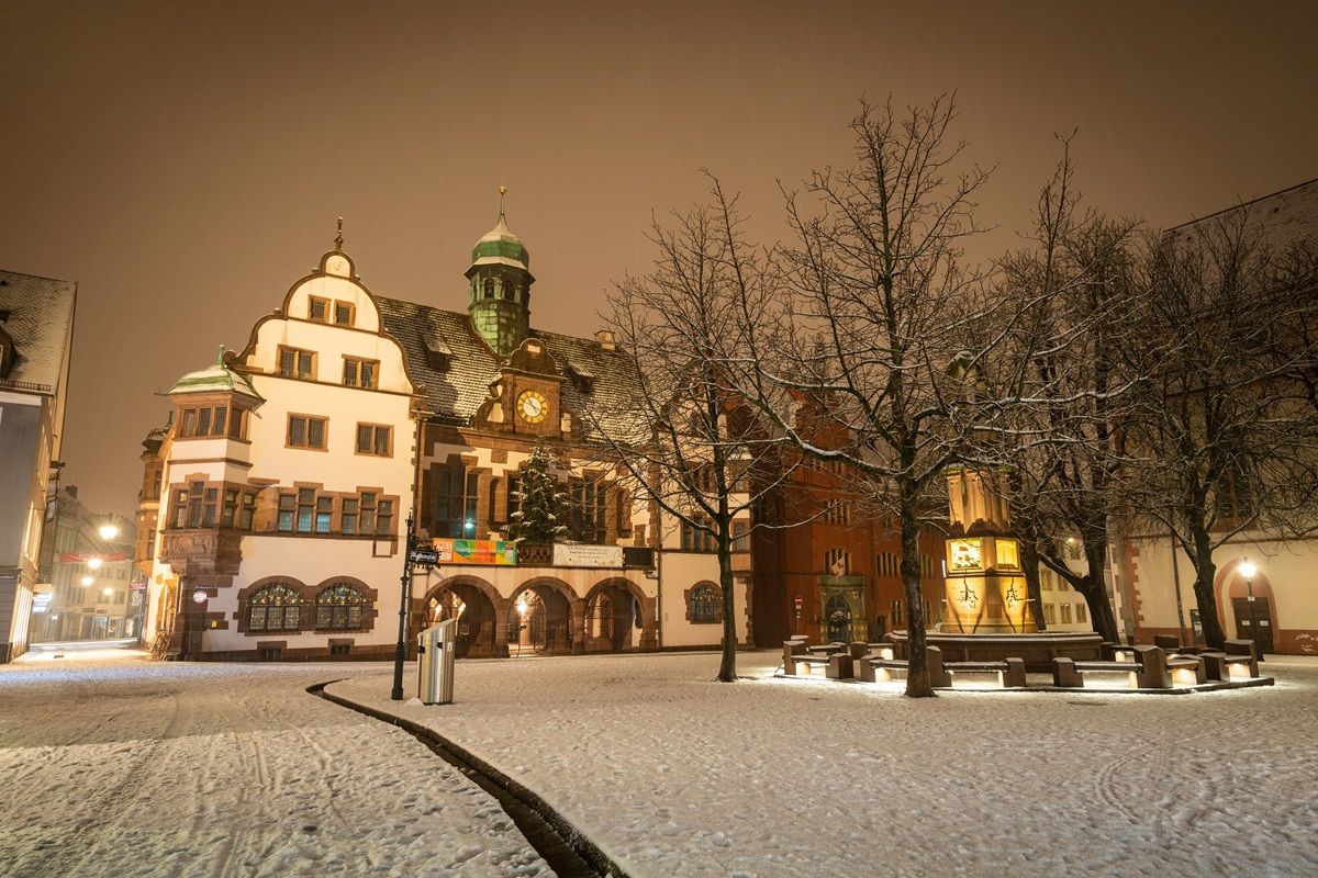 Rathausgasse im Winter