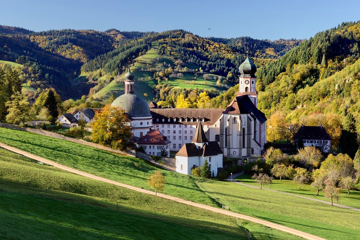 Blick auf das Kloster St. Trudpert