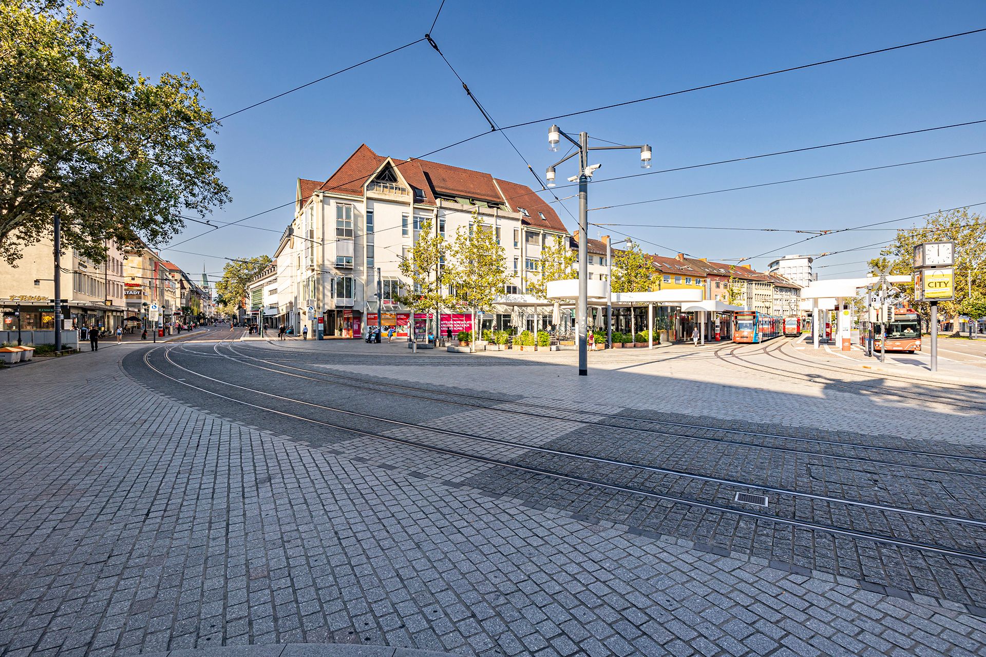 Der Europaplatz am Rand der Innenstadt