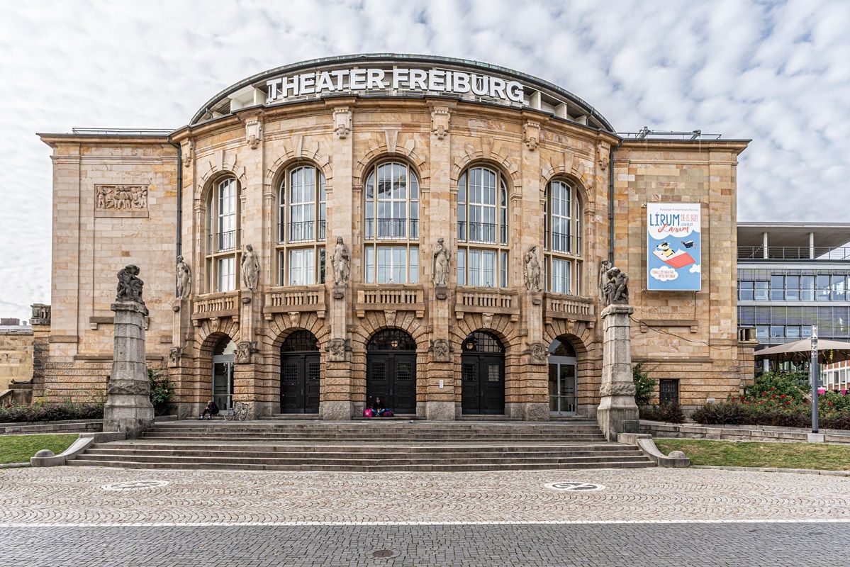 Blick auf das Theater Freiburg