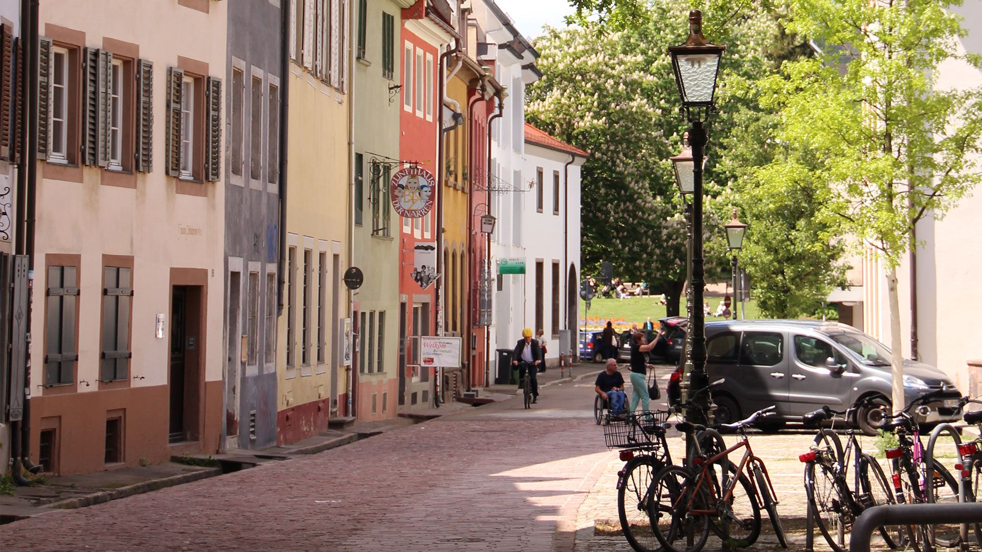 Freiburg Turmstrasse Pflastersteine