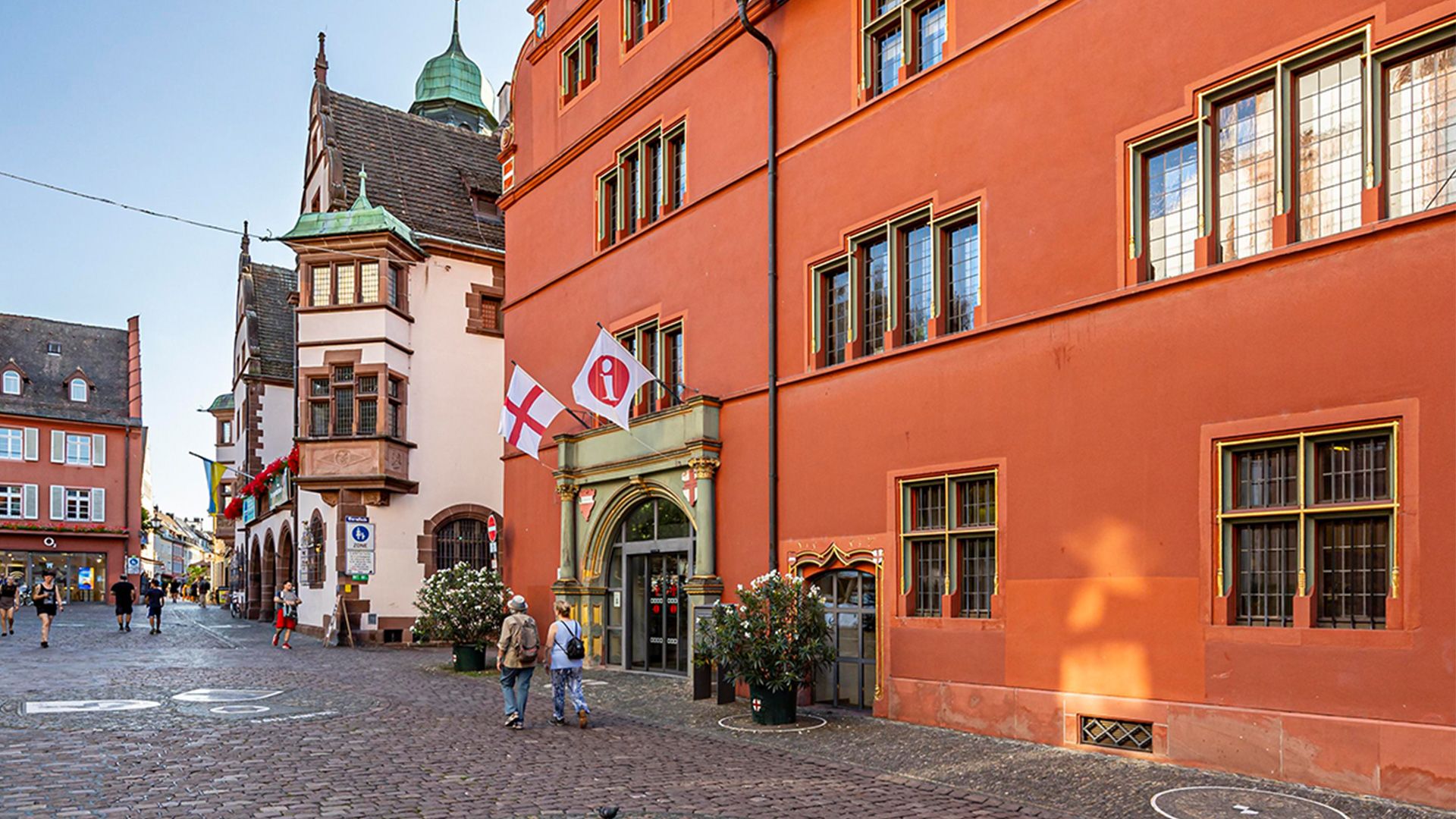 Eingang der Freiburg Tourist Information