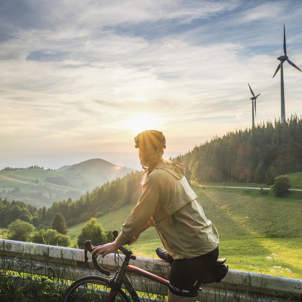 Rennradfahrer Holzschlägermatte Schauinsland Freiburg