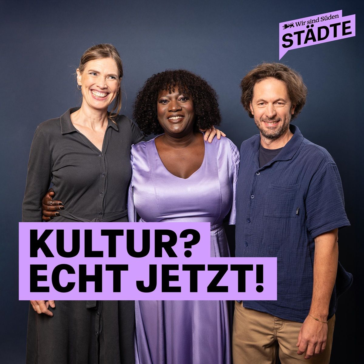 Moderation Thelma Buabeng mit Interviewpartnern