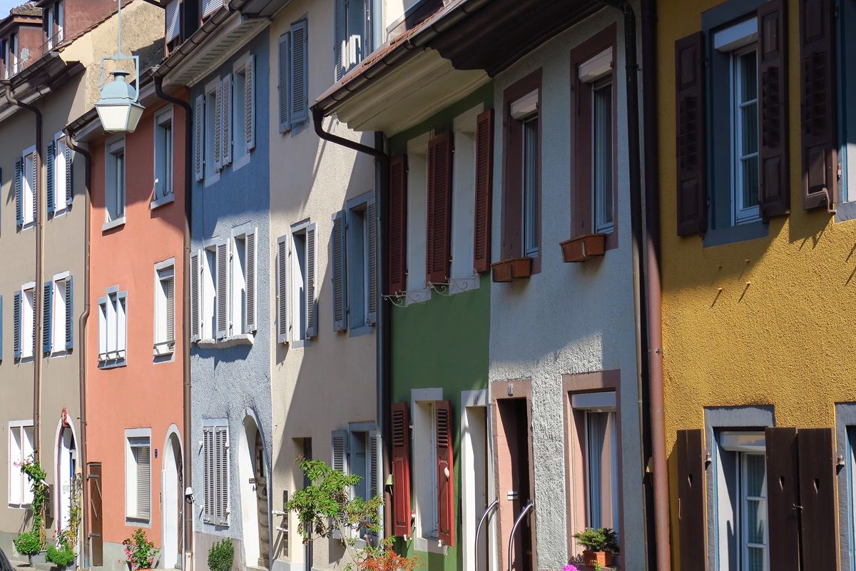 Häuserfassaden in Staufen