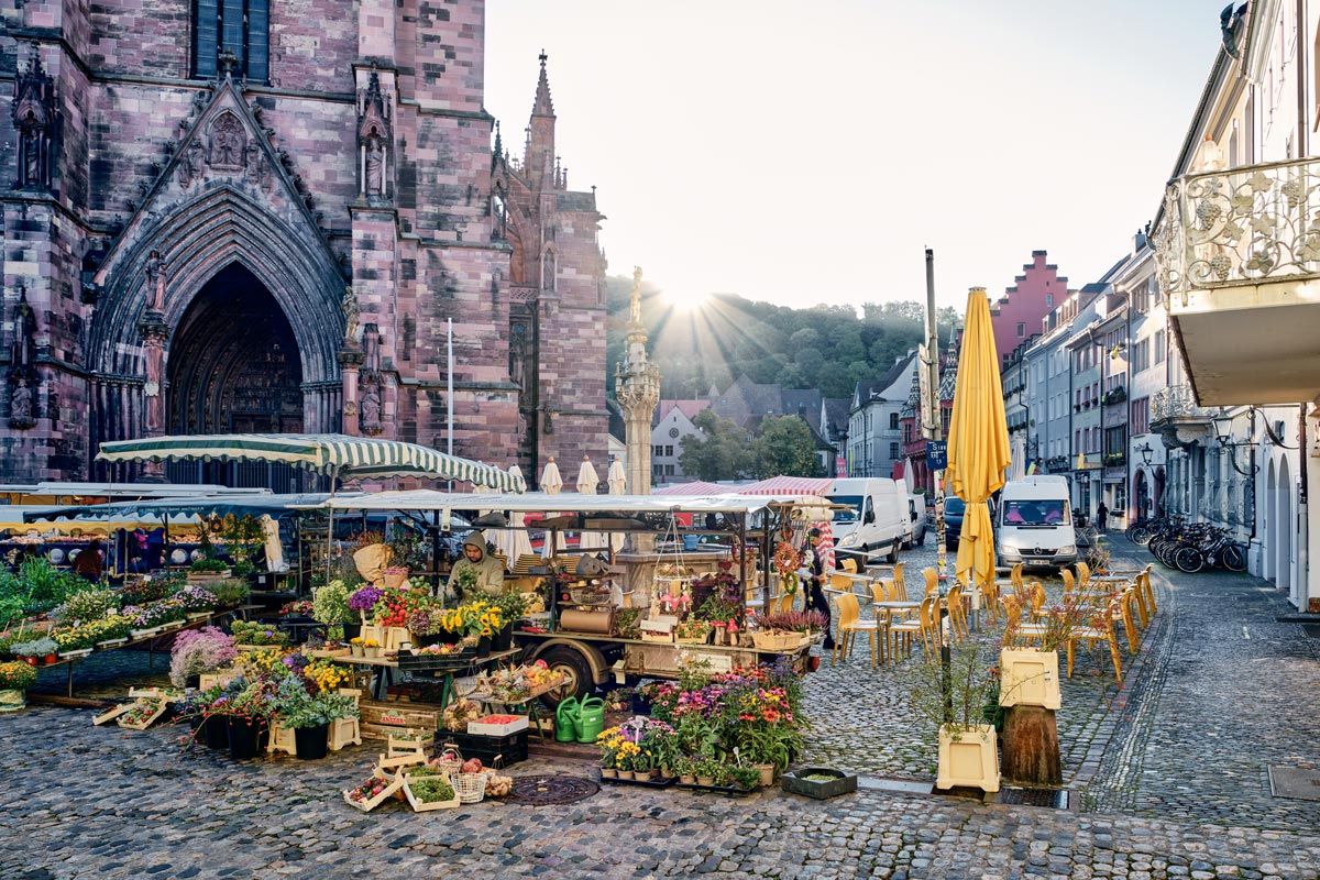 Verkaufsstand auf dem Münsterplatz