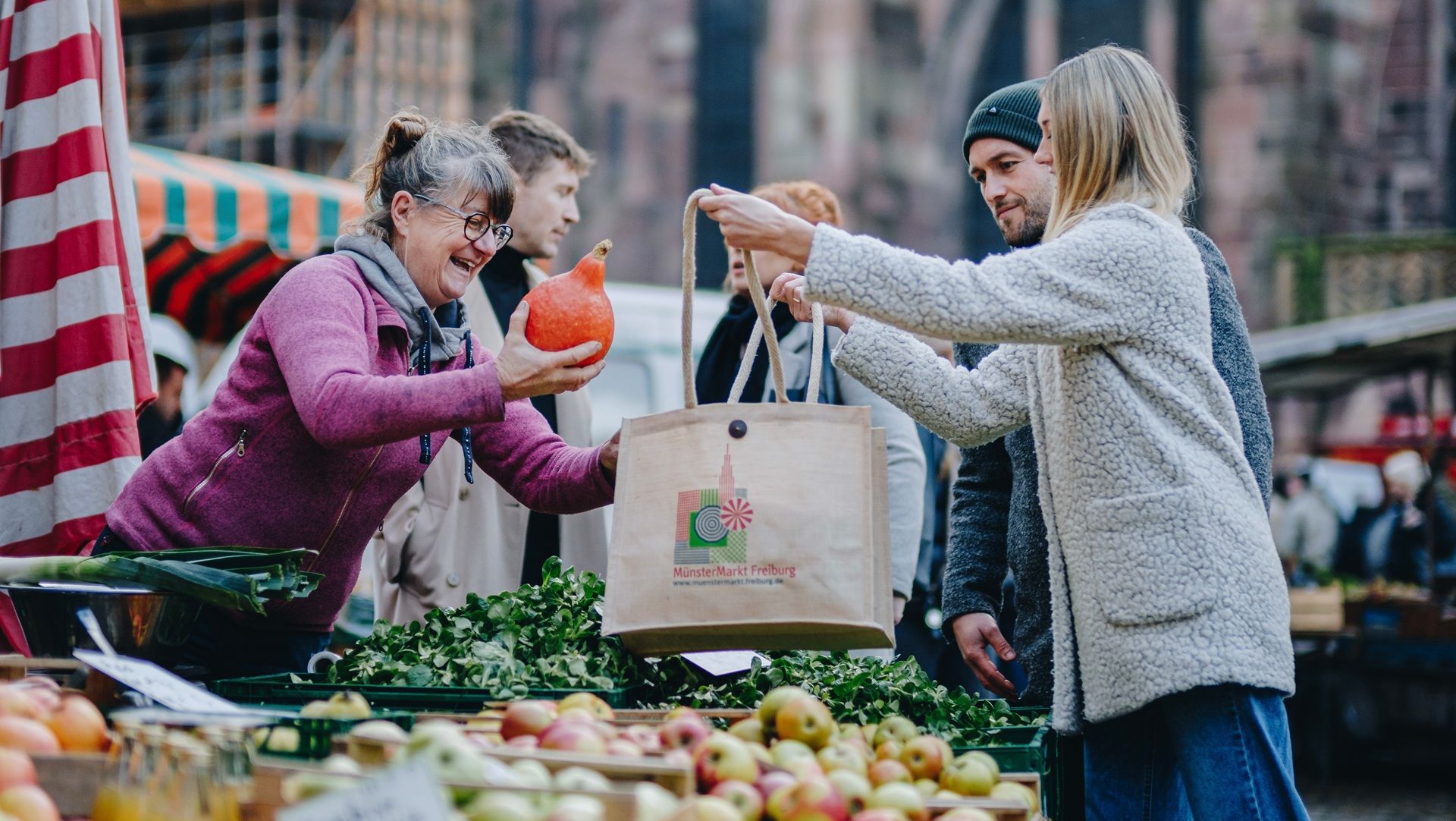 Einkauf auf dem Münstermarkt